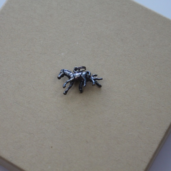 Horse and Pony Black Metallic Charm - Picture 3 of 3